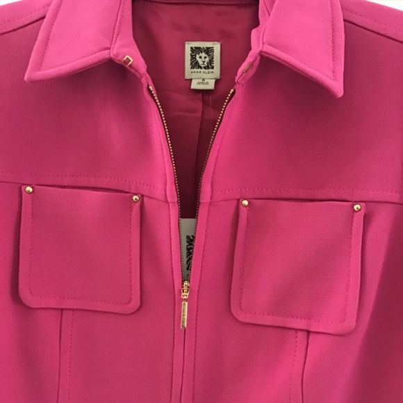 Anne Klein Pink jacket size 6 (fits size S perfectly) - Picture 2 of 7